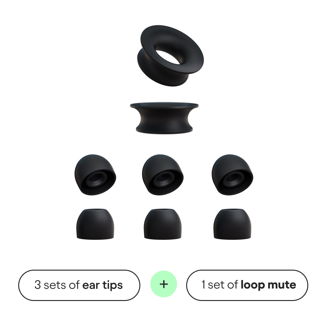 Silicone Ear tips + Loop Mute