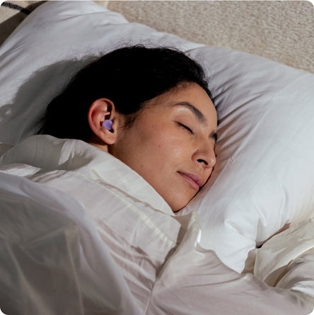 Comfy side-sleeping earplugs